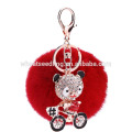 Оптовый мех pom poms keyrings мех pompon декоративный для мешка очарование